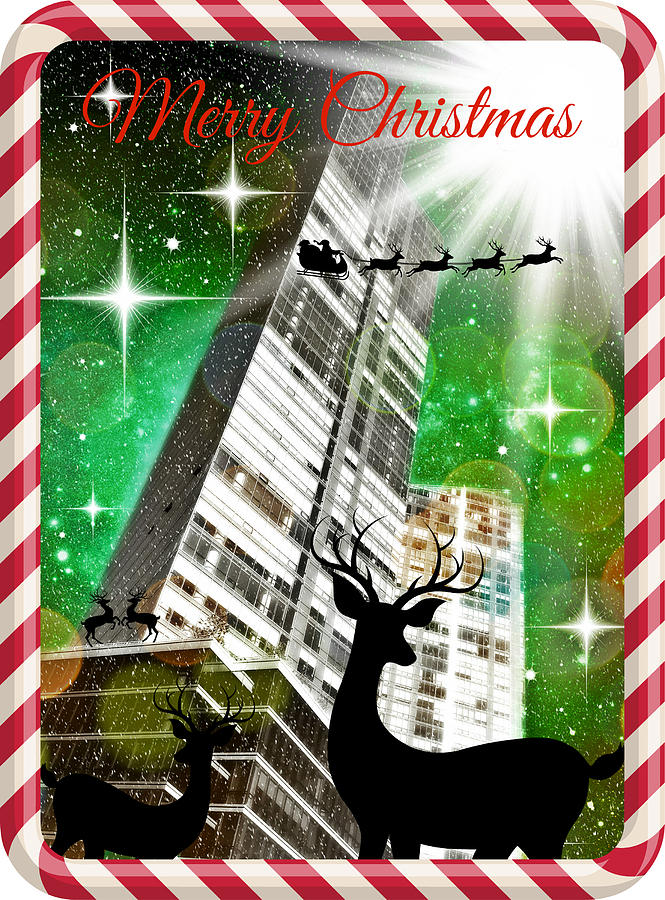 Mod Cards - Its Christmastime In The City II - Merry Christmas Photograph by Aurelio Zucco