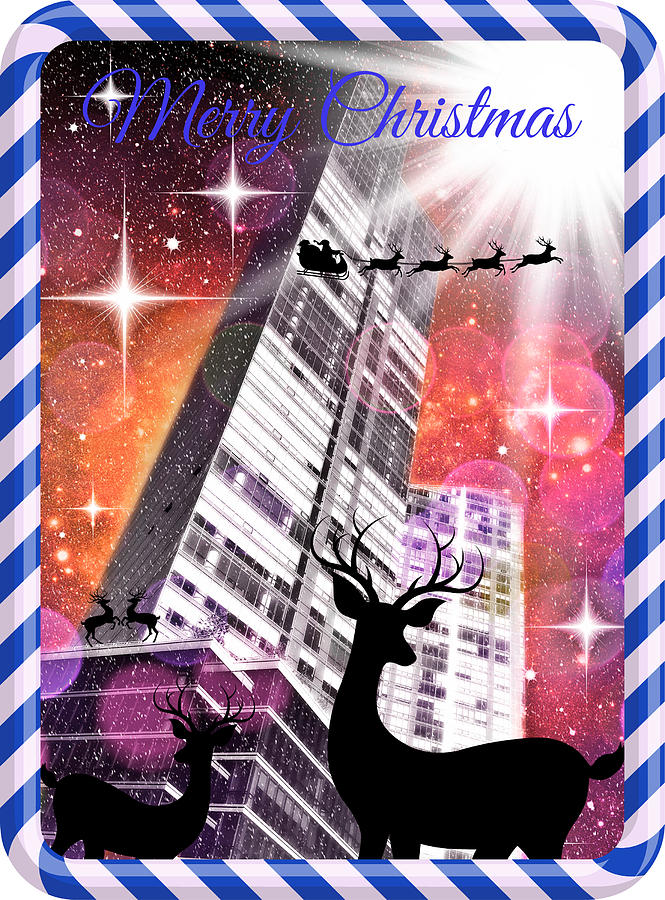 Mod Cards - Its Christmastime In The City III - Merry Christmas Photograph by Aurelio Zucco