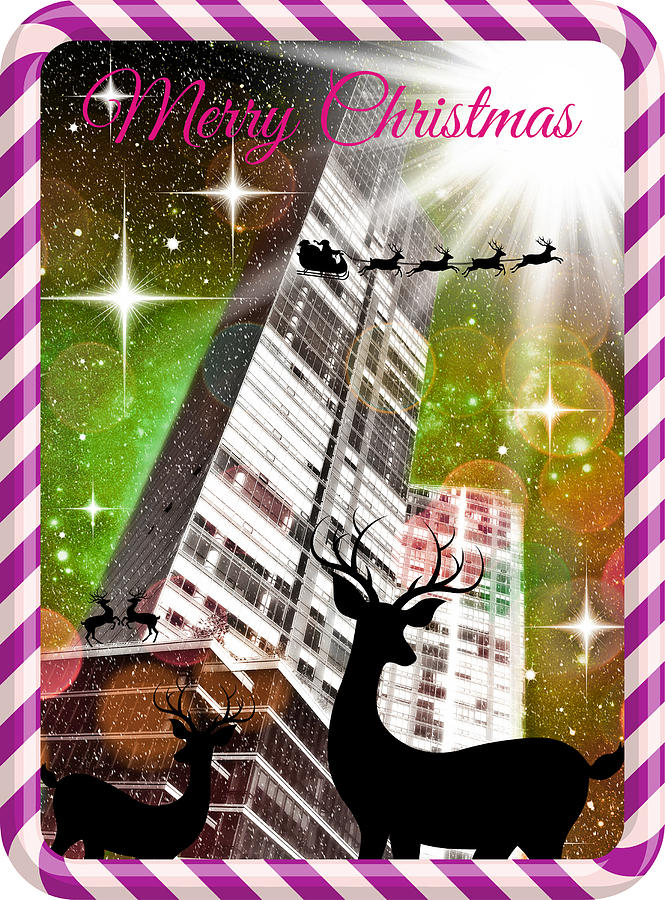 Mod Cards - Its Christmastime In The City IV - Merry Christmas Photograph by Aurelio Zucco