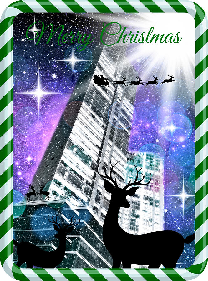 Mod Cards - Its Christmastime In The City V - Merry Christmas Photograph by Aurelio Zucco