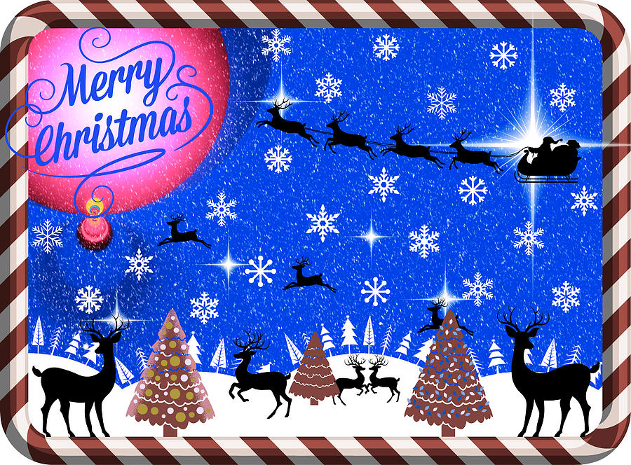 Mod Cards - Reindeer Games - Merry Christmas III Digital Art by Aurelio Zucco