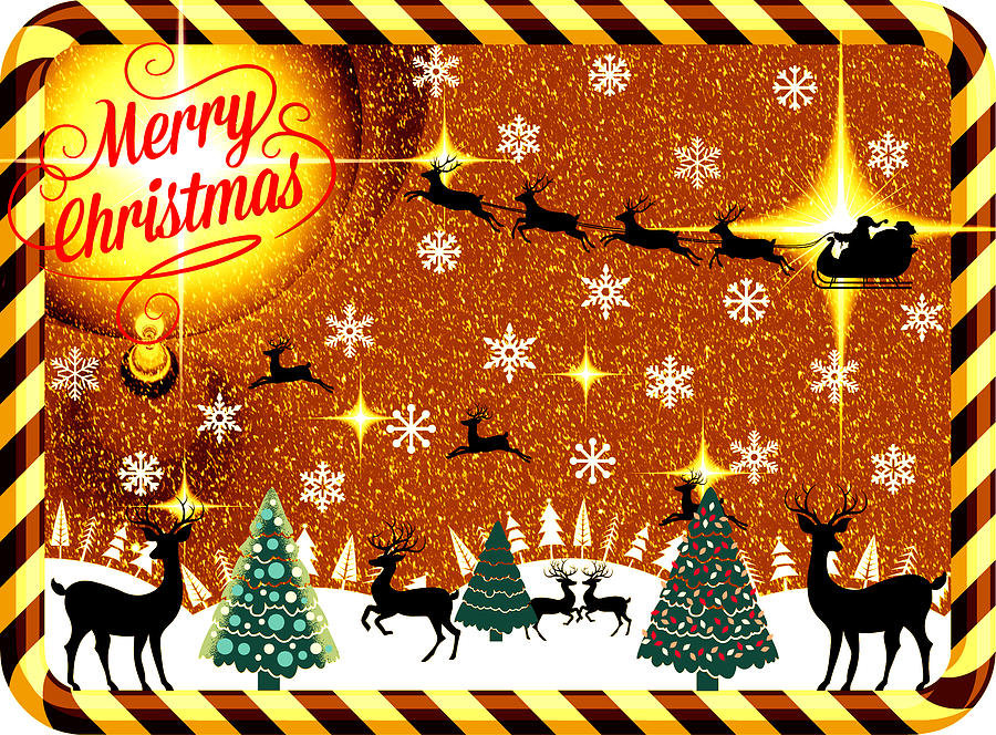 Mod Cards - Reindeer Games - Merry Christmas V Digital Art by Aurelio Zucco