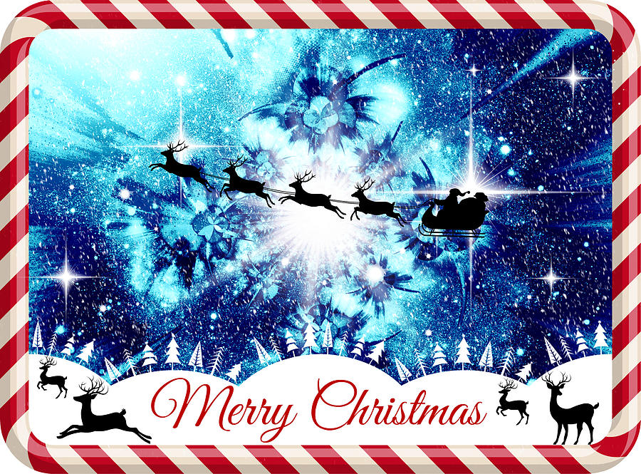 Mod Cards - Winter Wonderland - Merry Christmas Digital Art by Aurelio Zucco