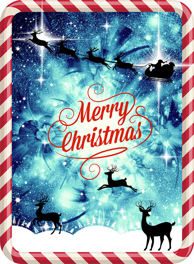 Mod Cards - Winter Wonderland II - Merry Christmas Digital Art by Aurelio Zucco