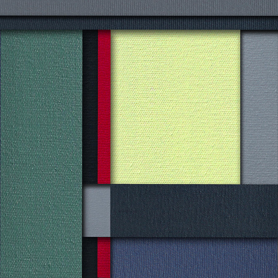 Abstract Painting - Mod Color Block Three 3D by Slade Roberts
