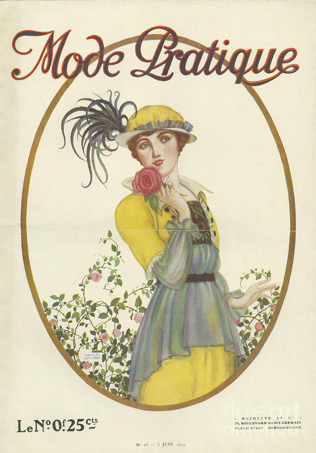 Mode Pratique 1914 1910s France Womens Drawing by The Advertising ...