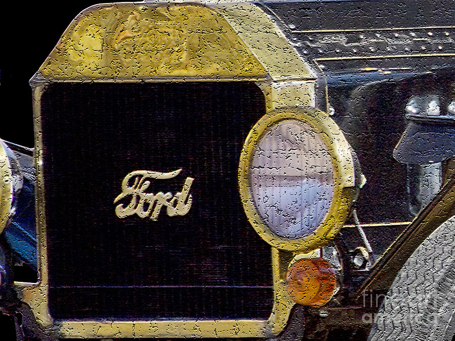 Vintage Photograph - Model A Ford by Betty LaRue