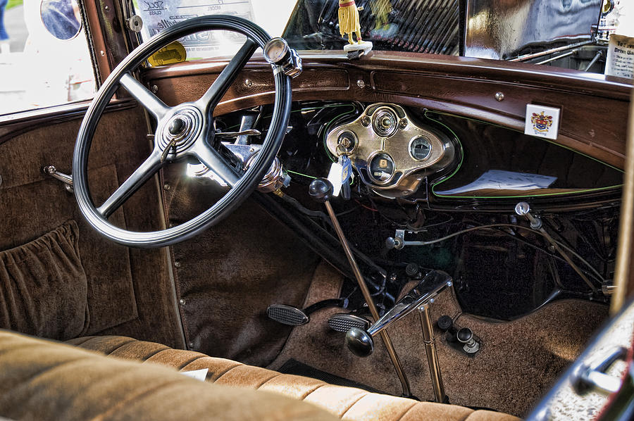 Model A Roadster interior Photograph by Robert Culver