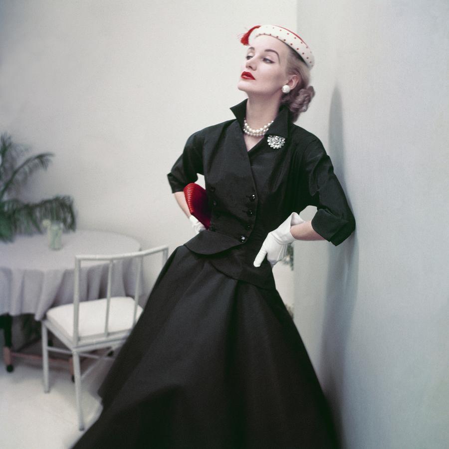 Model In A Black Suit Photograph by Frances McLaughlin-Gill