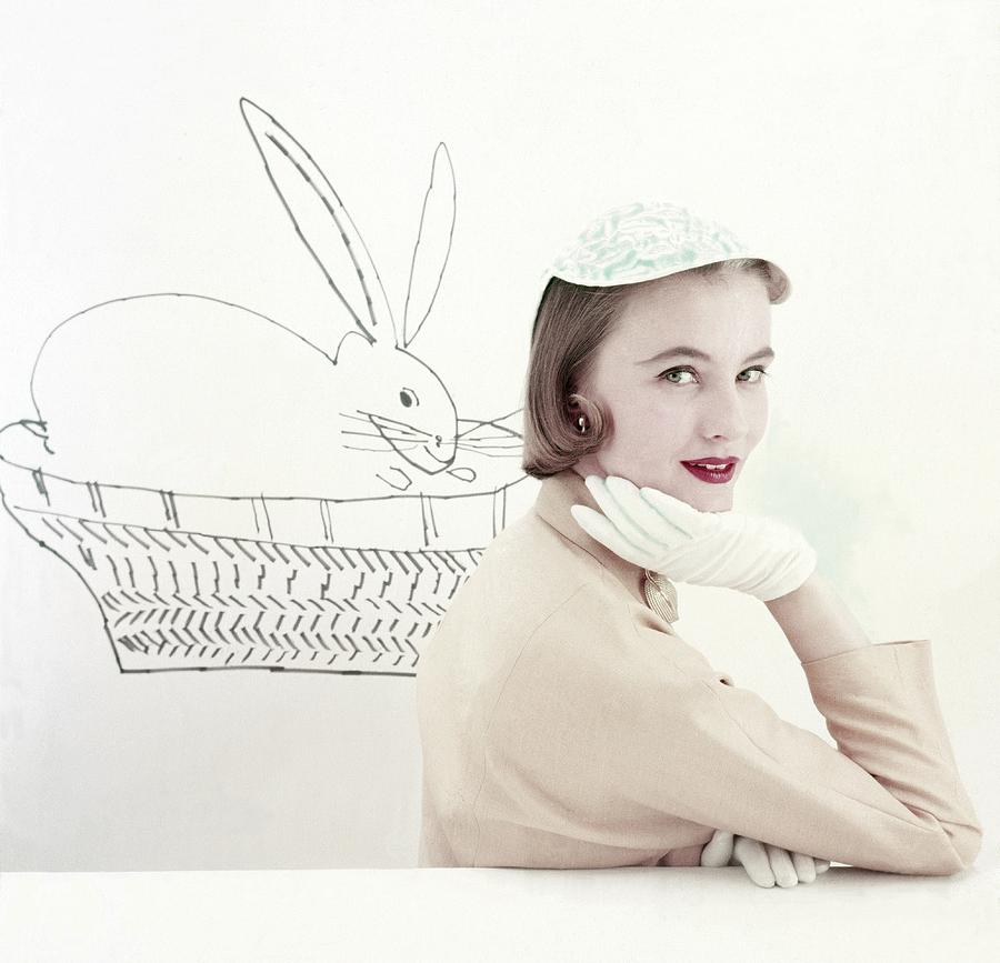 Model In A Jockey Cap And Linen Jacket Photograph by Frances McLaughlin-Gill