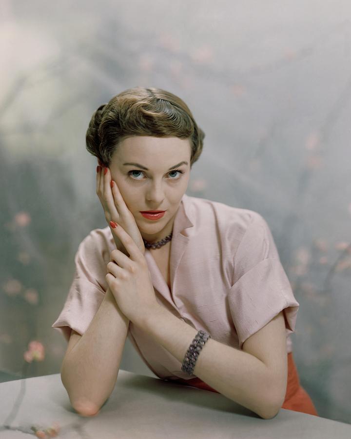 Model In A Pink Shirt Photograph by Frances McLaughlin-Gill