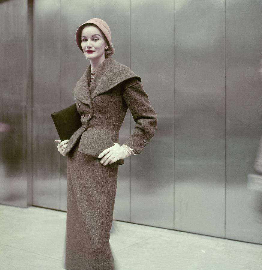 Model In A Suit By Dan Millstein Photograph by Frances McLaughlin-Gill