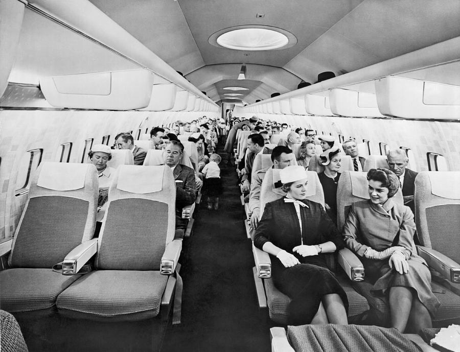 Model Of Boeing 707 Cabin Photograph by Underwood Archives