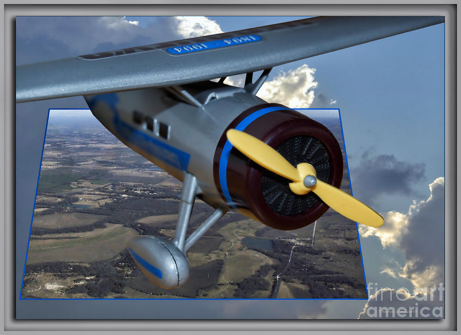 Airplane Photograph - Model Planes Top Wing 04 by Thomas Woolworth