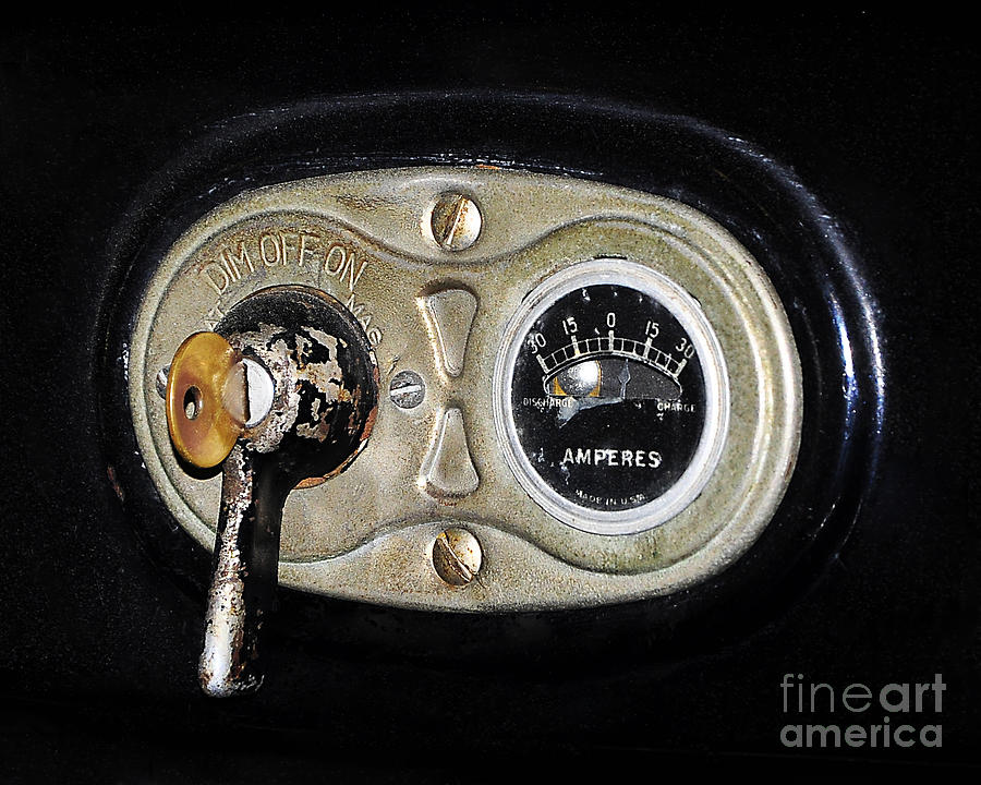 Model T Photograph - Model T Control Panel by Al Powell Photography USA