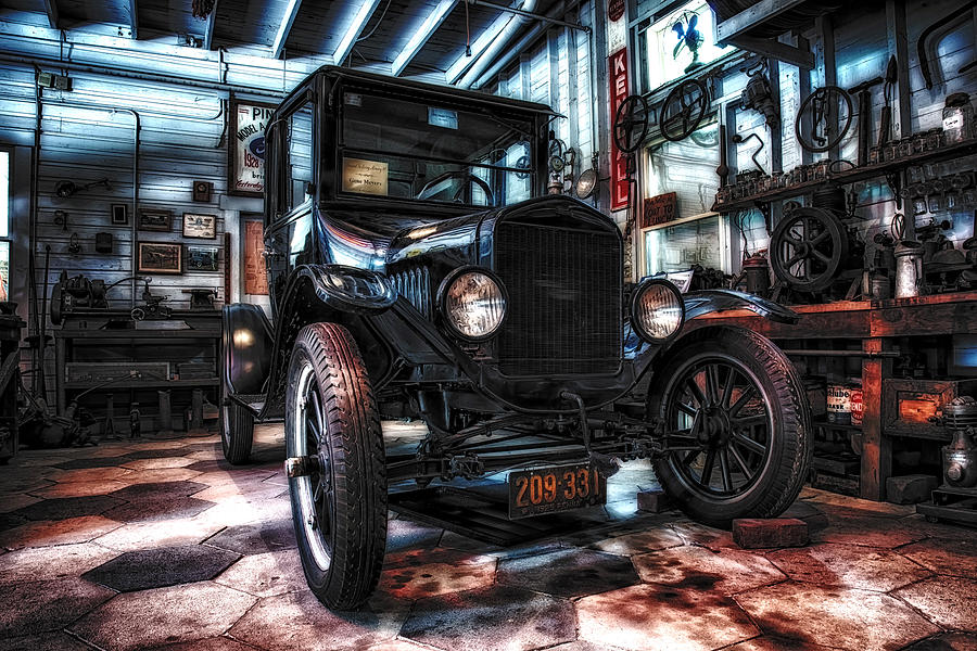 Ford Photograph - Model T in HDR by Michael White