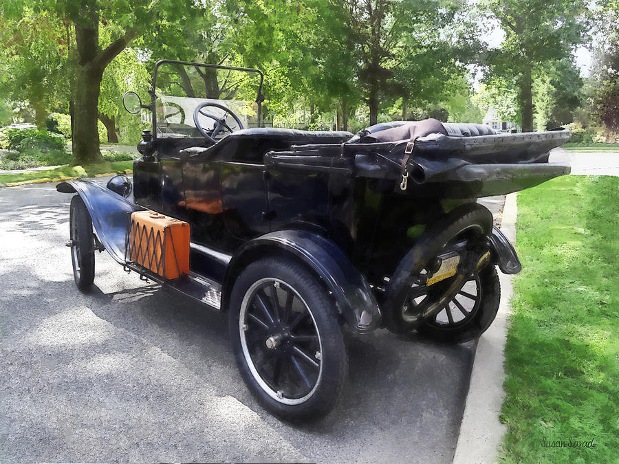 Transportation Photograph - Model T With Luggage Rack by Susan Savad