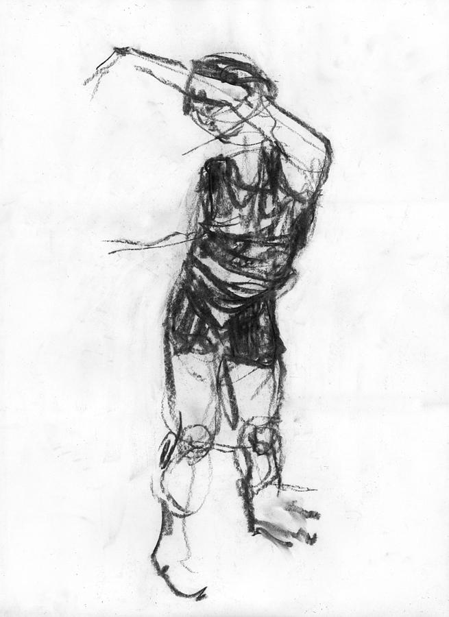 Model Drawing by Terry Deroche | Fine Art America