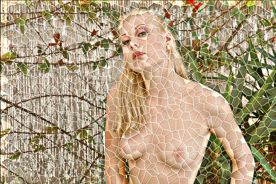 Nude Photograph - Model tilts her head by Richard Hemingway