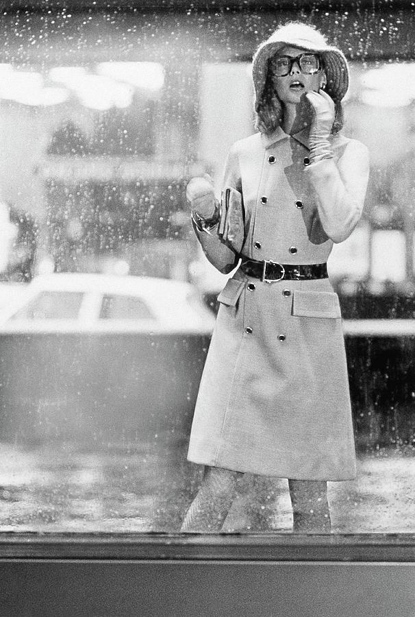 Model Wearing A David Crystal Coat Photograph by Kourken Pakchanian Model Wearing A David Crystal Coat Photograph by Kourken Pakchanian
