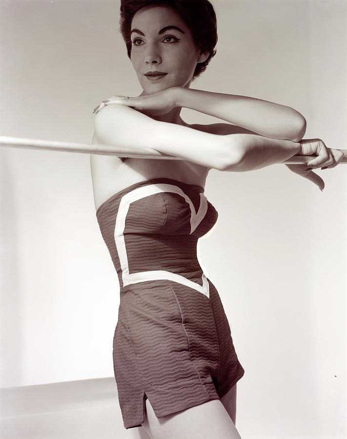 Model Wearing A Swimsuit Photograph by Horst P. Horst
