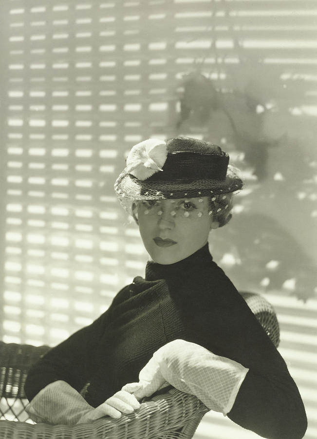 Model Wearing A Talbot Hat Photograph by George Hoyningen-Huene