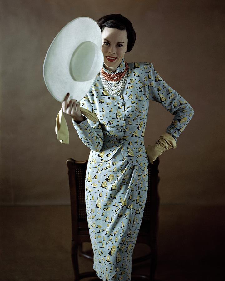 Model Wearing A Vogue Pattern Dress Photograph by Richard Rutledge