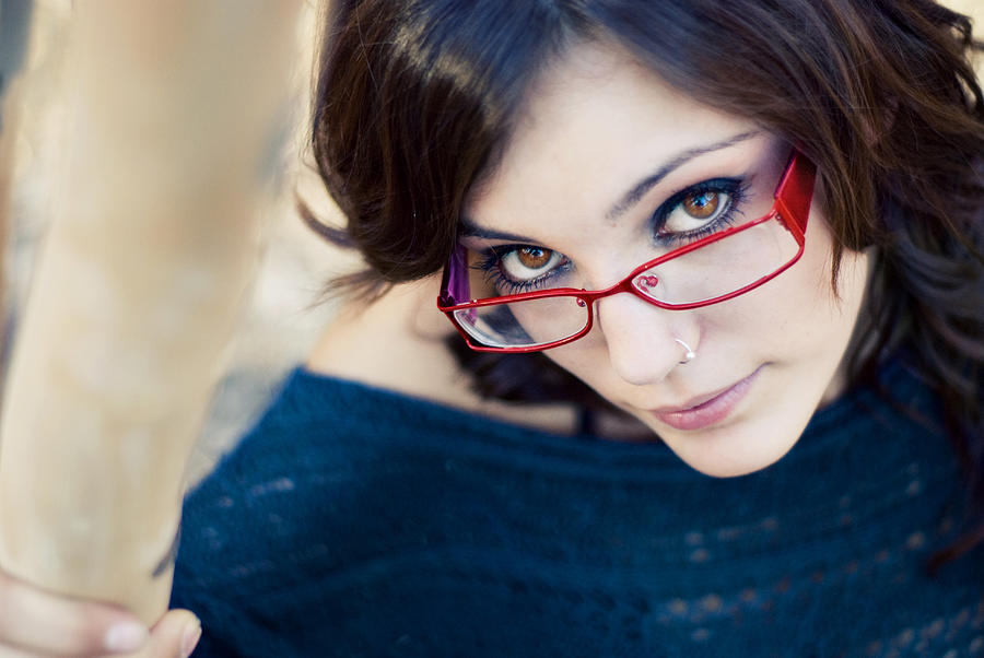 Model with glasses Photograph by Javier Millán Photography