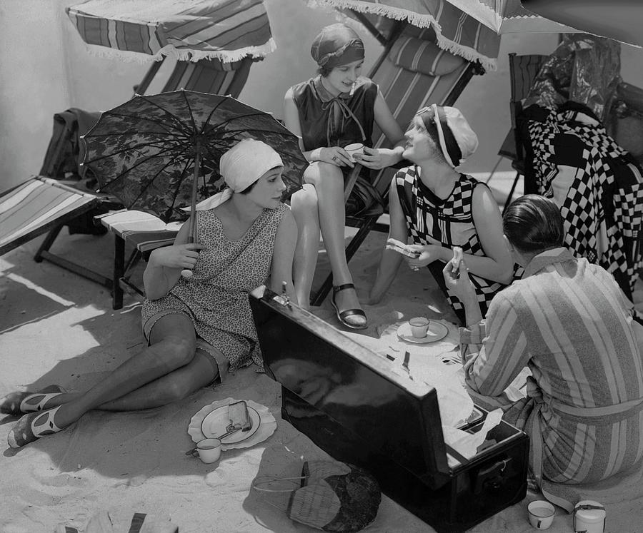 Models Having A Picnic Photograph by Edward Steichen Models Having A Picnic Photograph by Edward Steichen