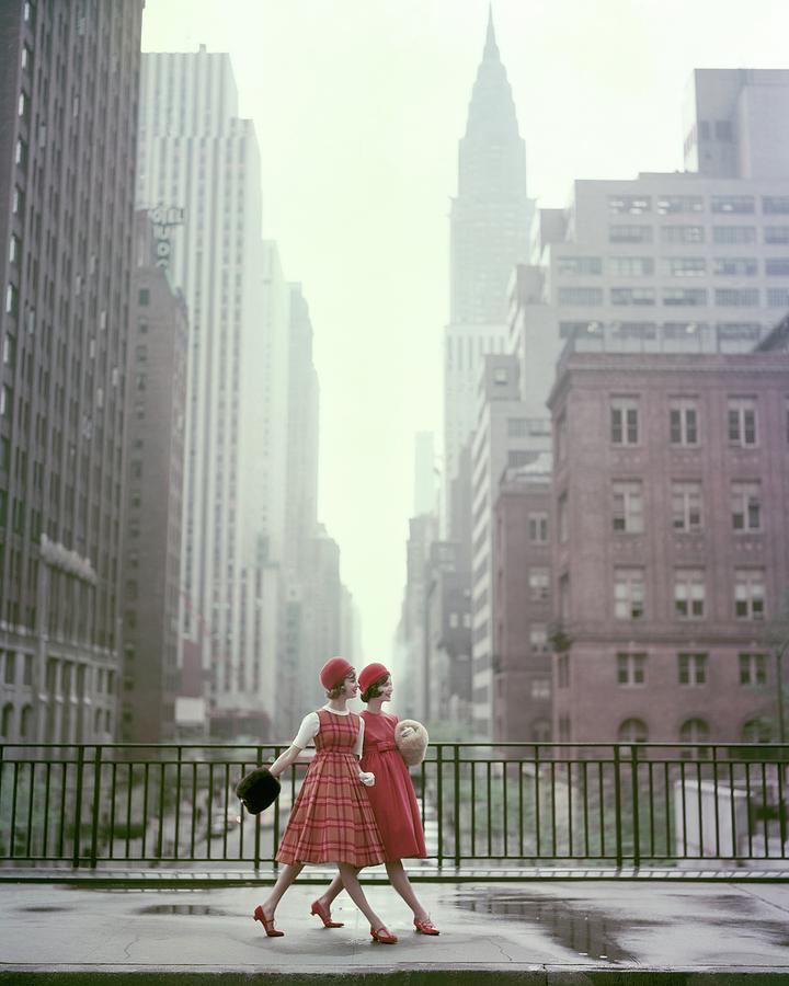 Models In New York City Photograph by Sante Forlano