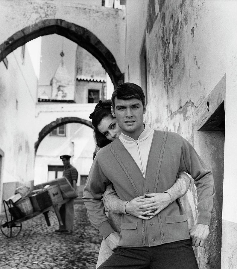 Models Posing On A Street In Lisbon Photograph by Leonard Nones Models Posing On A Street In Lisbon Photograph by Leonard Nones