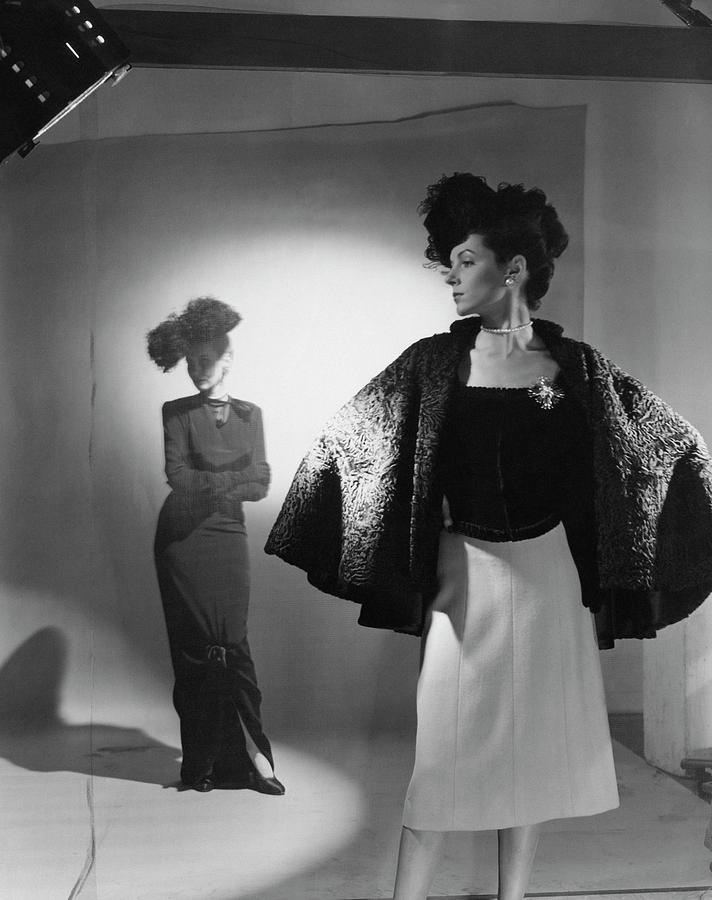 Models Wearing Bergdorf Goodman Clothing Photograph by Cecil Beaton