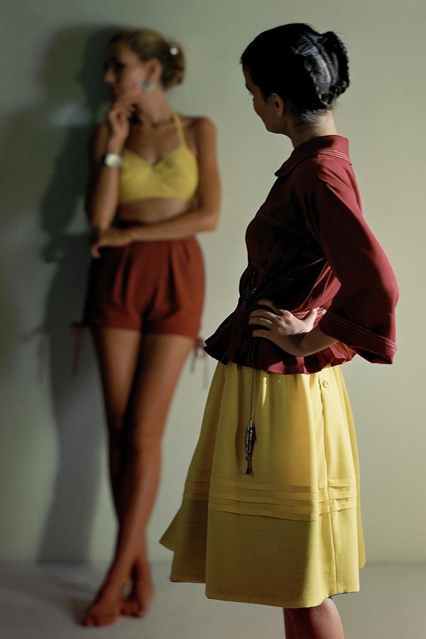 Clothing Photograph - Models Wearing Carolyn Schnurer by Frances McLaughlin-Gill