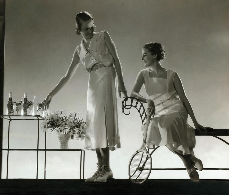 Models Wearing Dresses Photograph by Edward Steichen