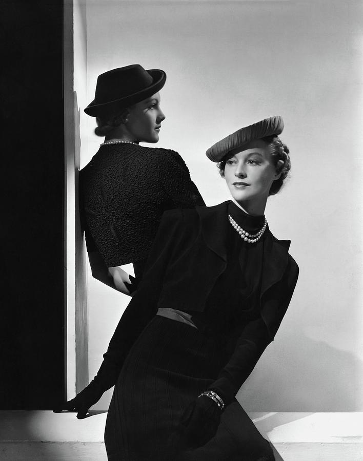 Models Wearing Hats Photograph by Horst P. Horst
