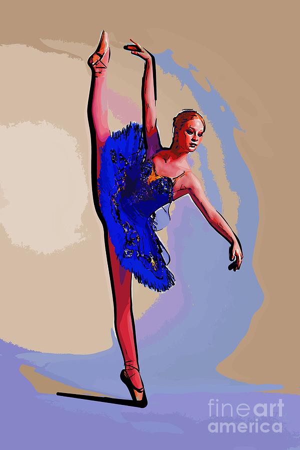 Abstract Digital Art - Modern dancer 13 by College Town