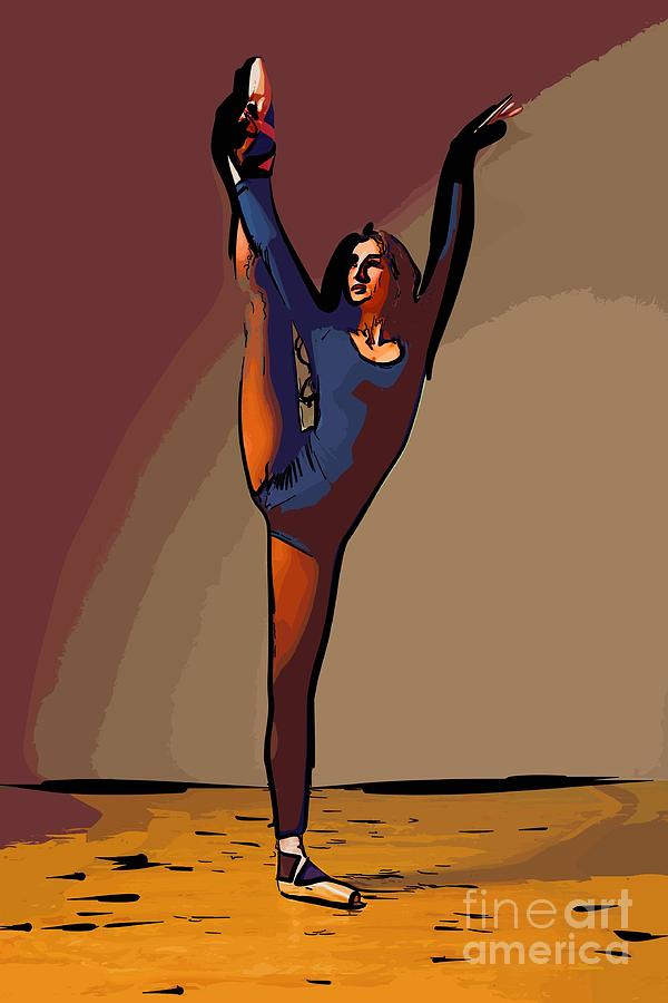 Modern Dancer Digital Art - Modern dancer 6 by College Town