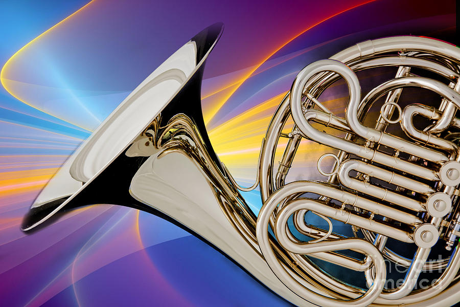 Modern French Horn Photograph in Color 3437.02 Photograph by M K Miller