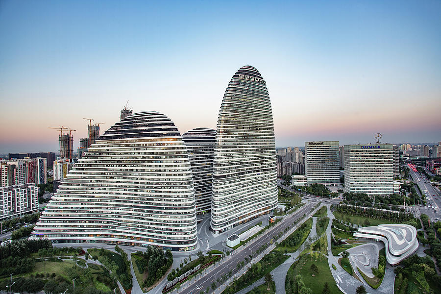 Modern Office Building,wangjing Soho In Photograph by Linghe Zhao