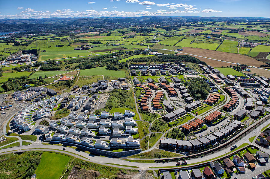 Modern Residental Area In Norway Photograph by Sindre Ellingsen