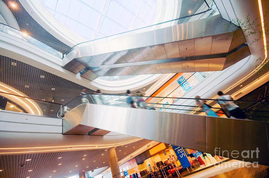 Modern shopping mall Photograph by Michal Bednarek