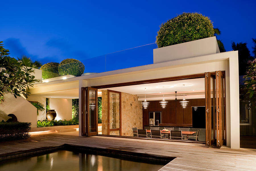 Modern Villa With A Pool Photograph by ShutterWorx