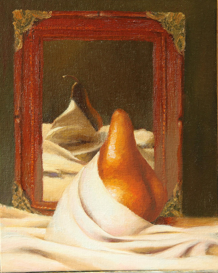 Modest Pear Painting by Beth Johnston