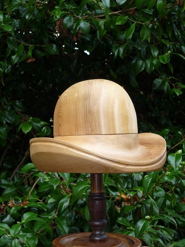 Modified Bowler Style hat block by Roger Friesen