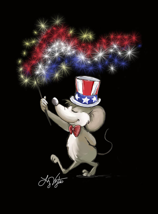 Moes Happy 4th of July Night Celebration Digital Art by Liz Viztes