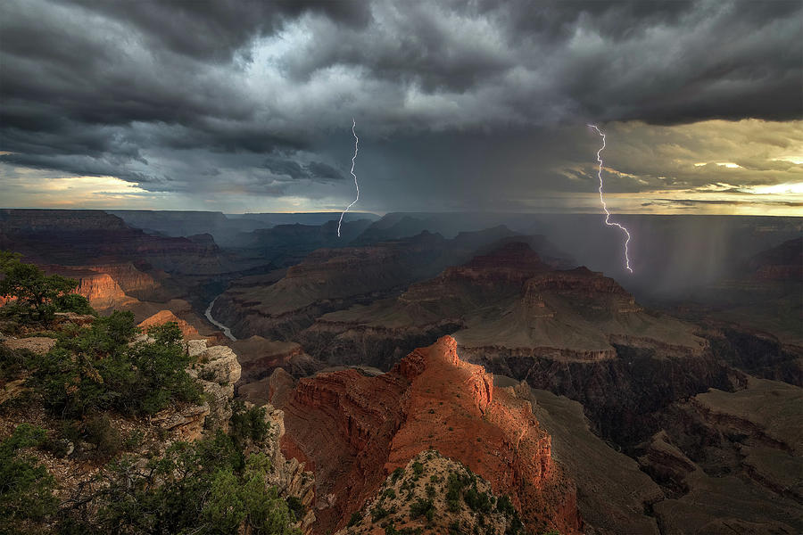 Mohave Point Thunderstorm Photograph by John W Dodson