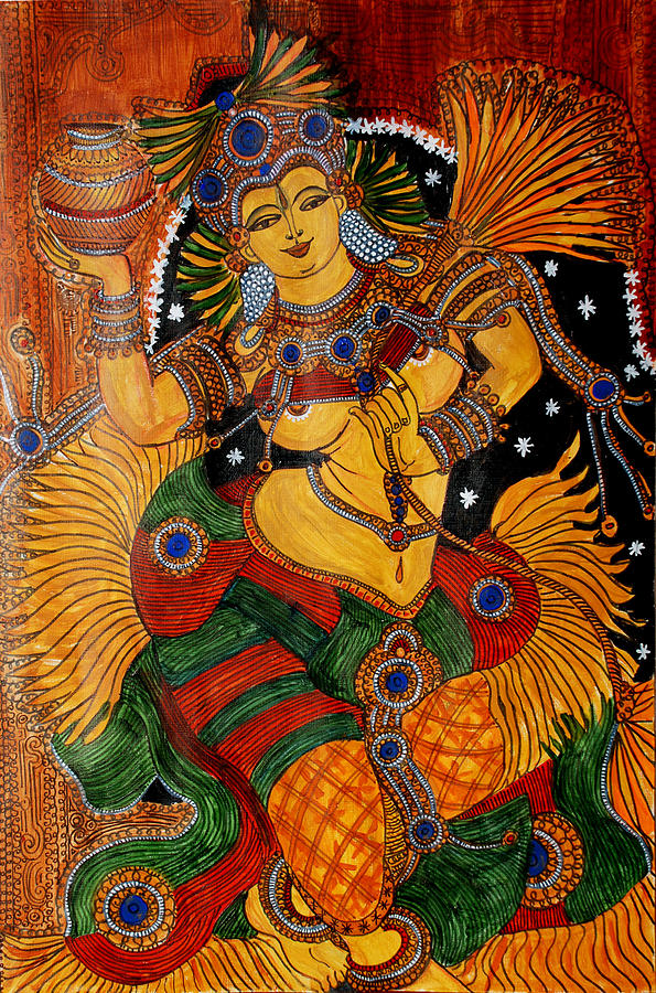 Mohini Painting by Saranya Haridasan