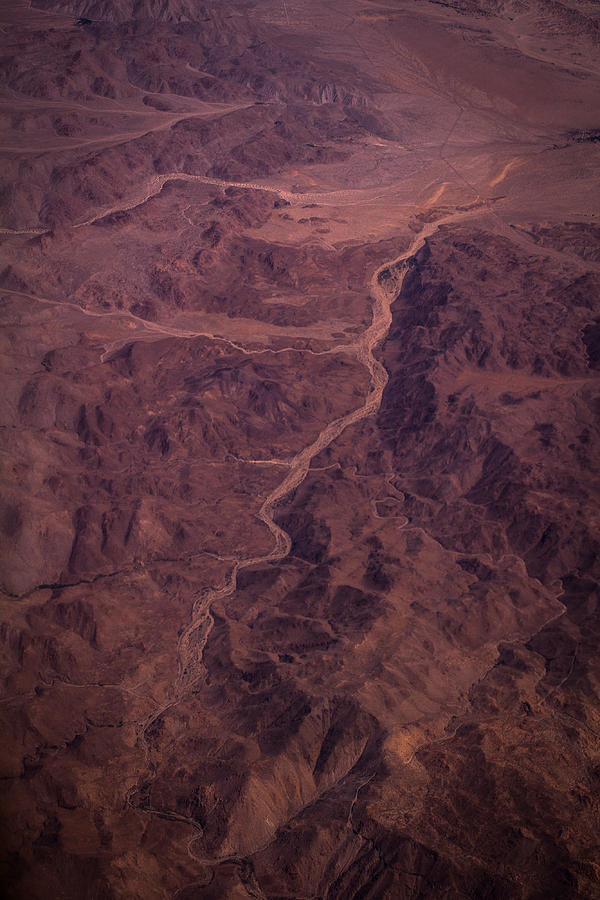 The Hills Have Eyes Photograph - Mojave Desert Aerial by Richard Cheski
