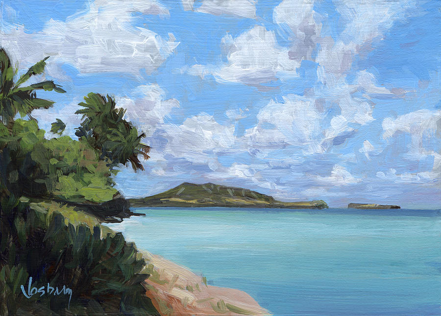 Honolulu Painting - Mokapu Peninsula Oahu by Stacy Vosberg