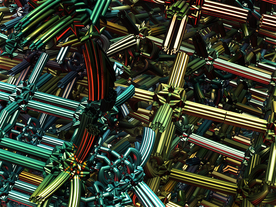 Molecular Knot Digital Art by Jeff Iverson